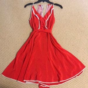 Flowy bow back dress